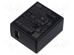 Power supply: switched-mode; plug; 5VDC; 2.4A; 12W; 48x28x55mm