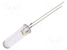 LED; white; 5mm; 3000÷4200mcd; 120°; Front: convex; 5VDC; -30÷85°C