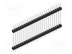 Connector: pin strips; pin header; male; PIN: 25; 2.54mm; THT; 1x25