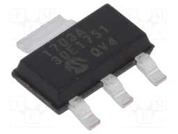 IC: voltage regulator; LDO,fixed; 3V; 0.25A; SOT223-3; SMD; ±2%