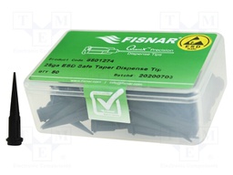 Needle: plastic; 1.25"; Size: 25; straight,conical; 0.25mm