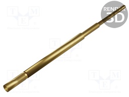 Test probe socket; Min.pitch: 2.54mm; AgNi; gold-plated; head WR