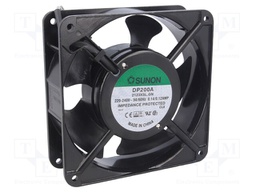Fan: AC; axial; 230VAC; 120x120x38mm; 161(±10%)m3/h; 44dBA; 2700rpm