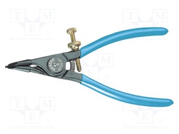 Pliers; for circlip; external; Pliers len: 140mm; straight