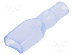 Terminals cover; 6.5mm; Ø: 2.5mm; straight; L: 24mm; Mat: PVC