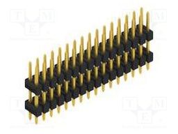Connector: pin strips; pin header; male; PIN: 32; 2.54mm; THT; 2x16