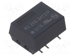 Converter: DC/DC; 0.25W; Uin: 21.6÷26.4V; Uout: 12VDC; Iout: 21mA