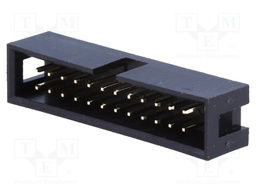 Socket; IDC; male; PIN: 24; straight; THT; gold-plated; 2.54mm
