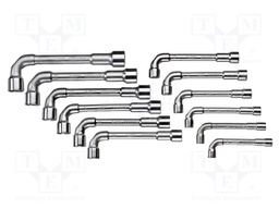 Wrench-set; tubular; 12pcs.