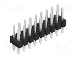 Connector: pin strips; pin header; male; PIN: 18; 2.54mm; THT; 2x9