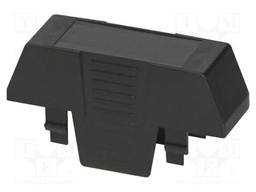 Upper housing; without connection hole; black; EH 22,5; X: 22.6mm