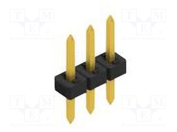 Connector: pin strips; pin header; male; PIN: 3; 2mm; THT; 1x3; 100V