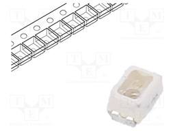 Power LED; yellow; 60°; 20mA; λd: 583-594nm; 2.3x1.3x1.4mm; SMD