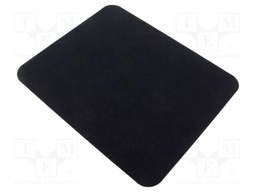 Mouse pad; black; Features: labelling-friendly surface; 10pcs.