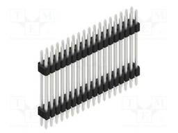 Connector: pin strips; pin header; male; PIN: 36; 1.27mm; THT; 2x18
