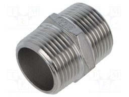 Male-male; max.10.5bar; 1.4408 stainless steel; Thread: G 1"