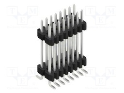 Connector: pin strips; pin header; male; PIN: 16; 1.27mm; SMT; 2x8