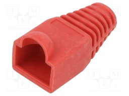 RJ45 plug boot; red