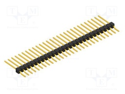 Connector: pin strips; pin header; male; PIN: 28; 2.54mm; SMT; 1x28