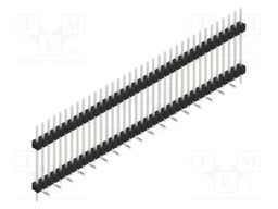 Connector: pin strips; pin header; male; PIN: 36; 2.54mm; SMT; 1x36