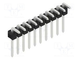 Connector: pin strips; pin header; male; PIN: 10; 2.54mm; THT; 1x10
