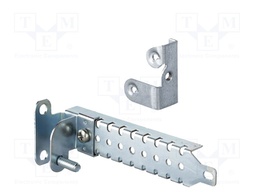 Mounting plate support; galvanised steel; 200mm; adjustable