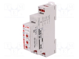 Timer; 1s÷1h; DPDT; 24VDC/8A,250VAC/8A; 12÷240VAC; 12÷240VDC; DIN