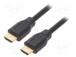Cable; HDCP,HDMI 2.0; HDMI plug,both sides; 5m; black