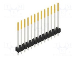 Connector: pin strips; pin header; male; PIN: 13; 2.54mm; THT; 1x13
