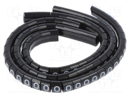 Markers for cables and wires; Label symbol: 0; 1.1÷2.5mm; H: 3mm