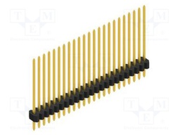 Connector: pin strips; pin header; male; PIN: 23; 1.27mm; THT; 1x23