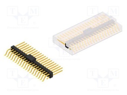 Connector: pin strips; pin header; male; PIN: 38; 2.54mm; SMT; 2x19