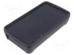 Enclosure: multipurpose; X: 90mm; Y: 165mm; Z: 34mm; BoPad; ABS; black