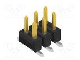 Connector: pin strips; pin header; male; PIN: 6; 2.54mm; SMT; 2x3