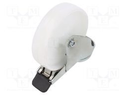 Transport wheel; Ø: 100mm; W: 24mm; H: 125mm; torsional with lock