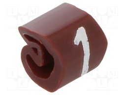 Markers for cables and wires; 1.3÷3mm; PVC; -30÷80°C; leaded
