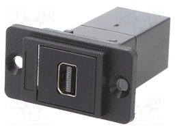 Coupler; Mini DisplayPort socket,both sides; DUALSLIM; 29mm