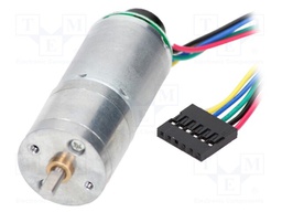 Motor: DC; with gearbox; HP; 6VDC; 6A; Shaft: D spring; 100rpm