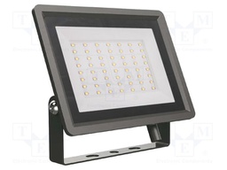 Lamp: LED flood light; 50W; 230VAC; white cold; 110°; 6500K; 25000h