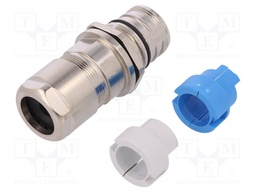Enclosure: for circular connectors; external thread; straight
