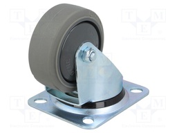 Transport wheel; Ø: 80mm; W: 32mm; H: 105mm; torsional; 150kg