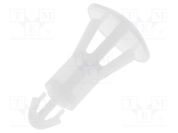 Assembly stud; polyamide; L: 10mm; snap fastener; Colour: natural