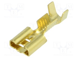 Terminal: flat; 6.3mm; 0.8mm; female; 1÷2.5mm2; crimped; for cable