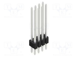 Connector: pin strips; pin header; male; PIN: 8; 1.27mm; THT; 2x4