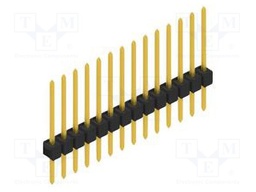Connector: pin strips; pin header; male; PIN: 14; 2.54mm; THT; 1x14