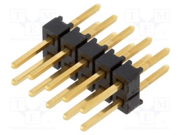 Connector: pin strips; pin header; male; PIN: 10; straight; 2.54mm
