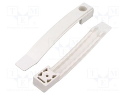 Screw mounted clamp; polyamide 6.6; natural; W: 20mm; L: 135mm