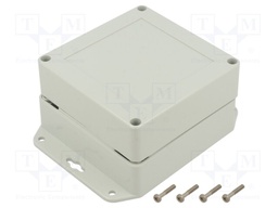 Enclosure: multipurpose; X: 105mm; Y: 105mm; Z: 60mm; ZP; light grey