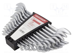 Double-sided; Chrom-vanadium steel; Plating: chromium; 12pcs.