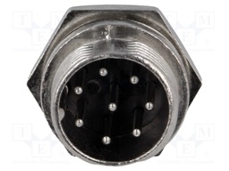 Socket; microphone; male; PIN: 8; for panel mounting